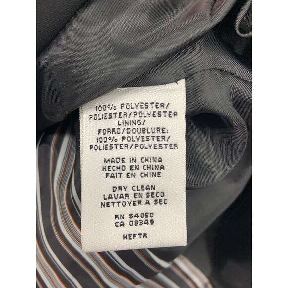 Nine West Suit Separates Classic Black Stretch Blazer Quilted with Pockets Sz 6 - Picture 4 of 6